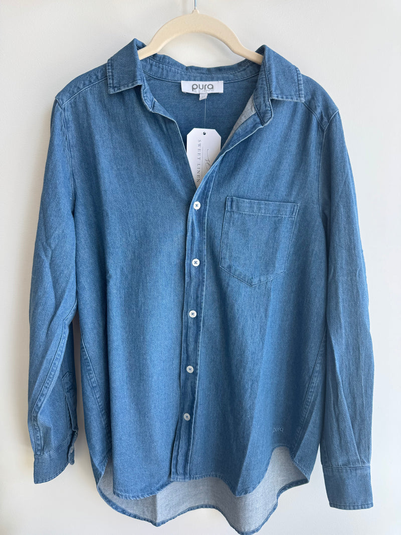Denim Button Up