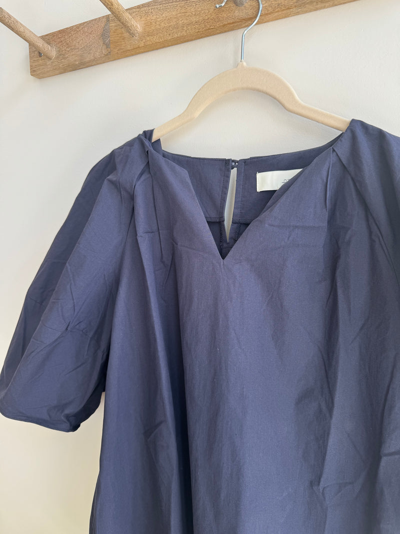 Solid V-Neck Blouse