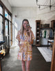 Floral Trim Shirt Dress