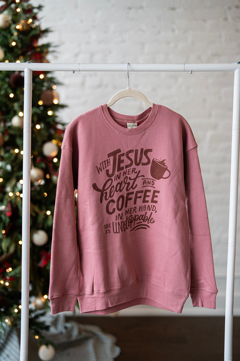 With Jesus Sweatshirt