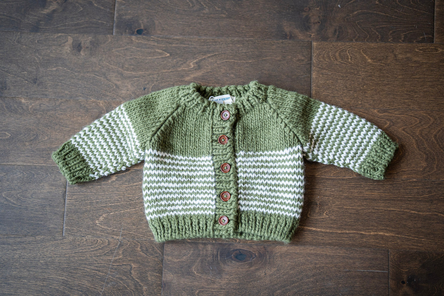 Green Striped Sweater