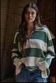 Striped Half Zip