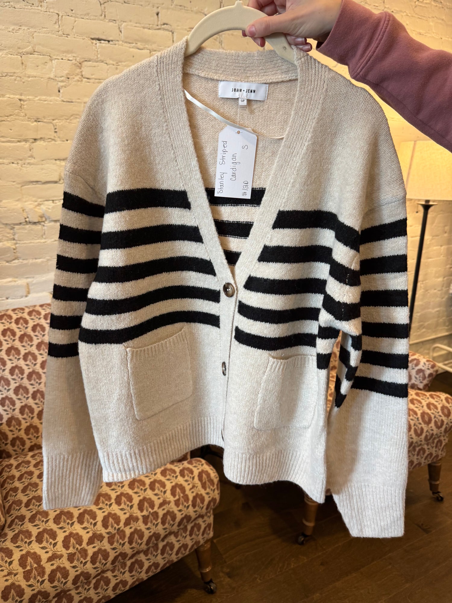 Stanley striped cardigan