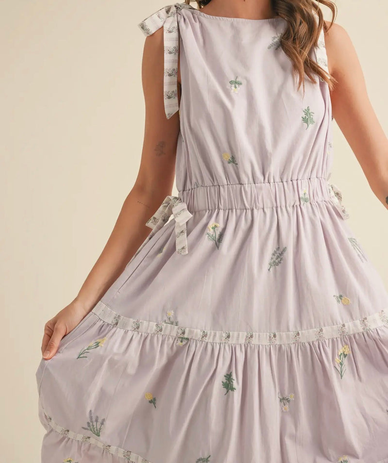Purple Floral Dress