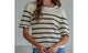 Striped Scalloped T Sweater