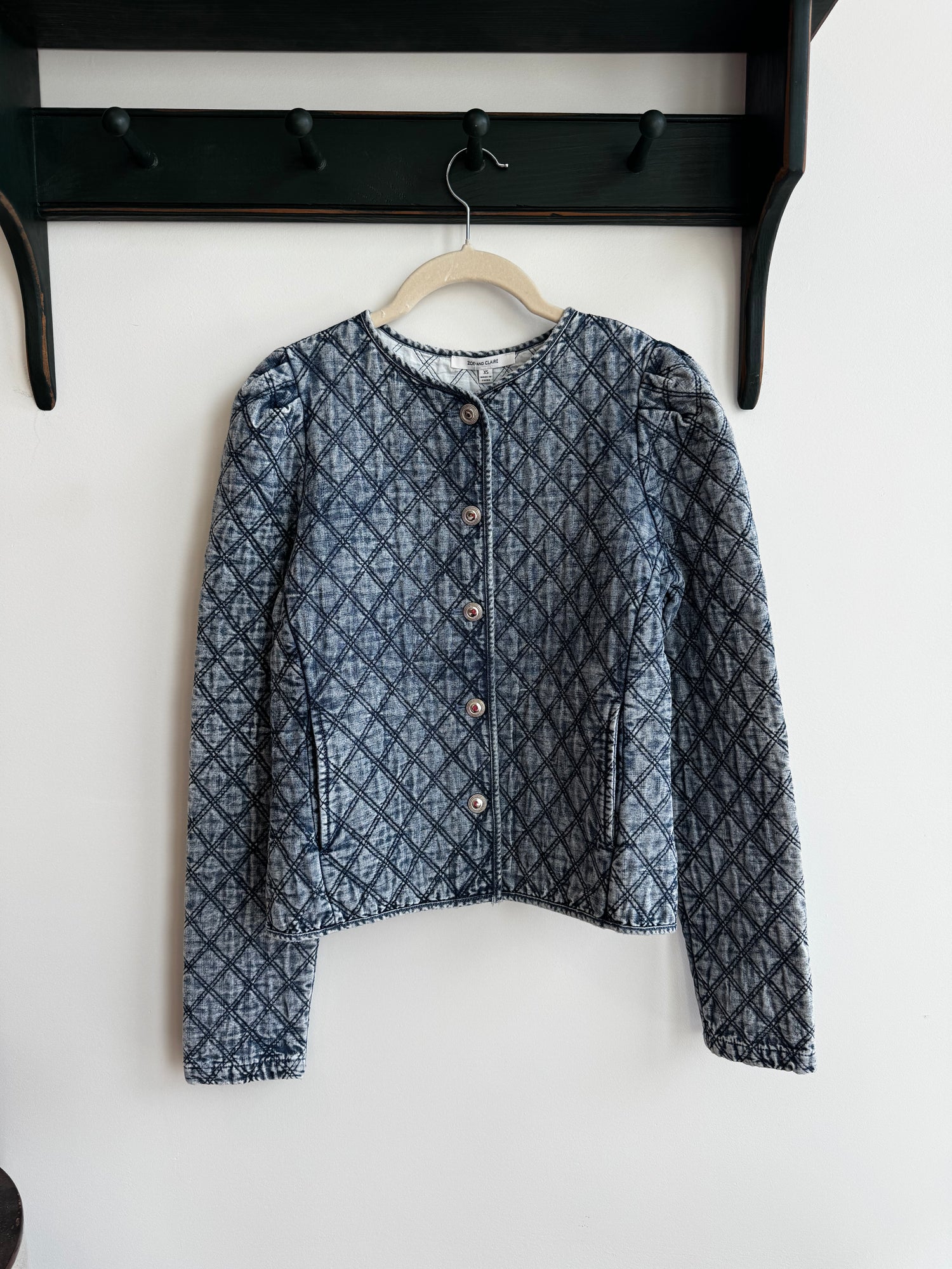 Quilted denim jacket