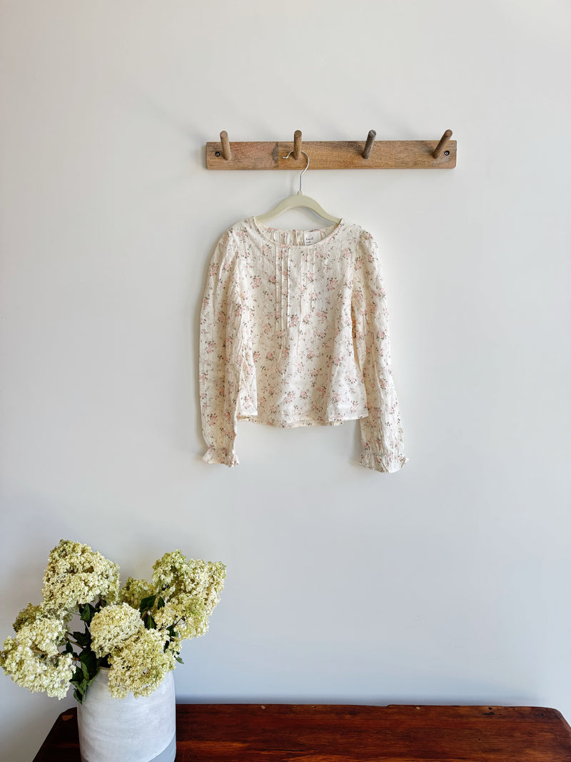 Girls Floral Lace Top