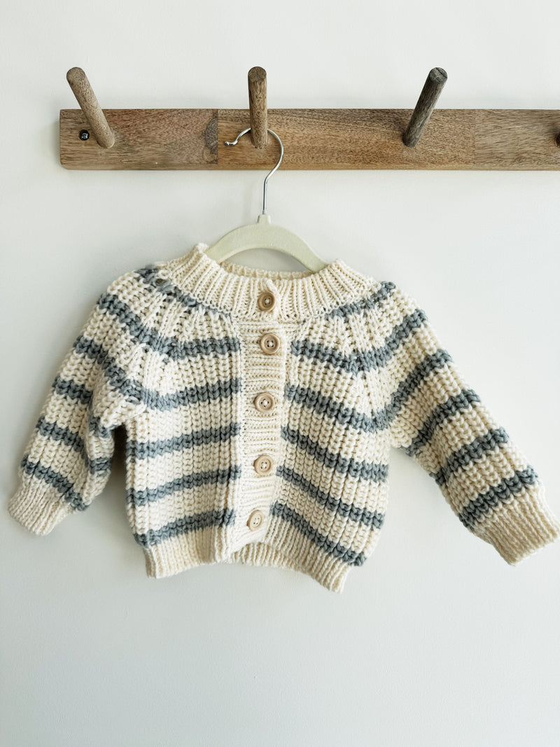 Baby Boys Ribbed Knit Cardigan
