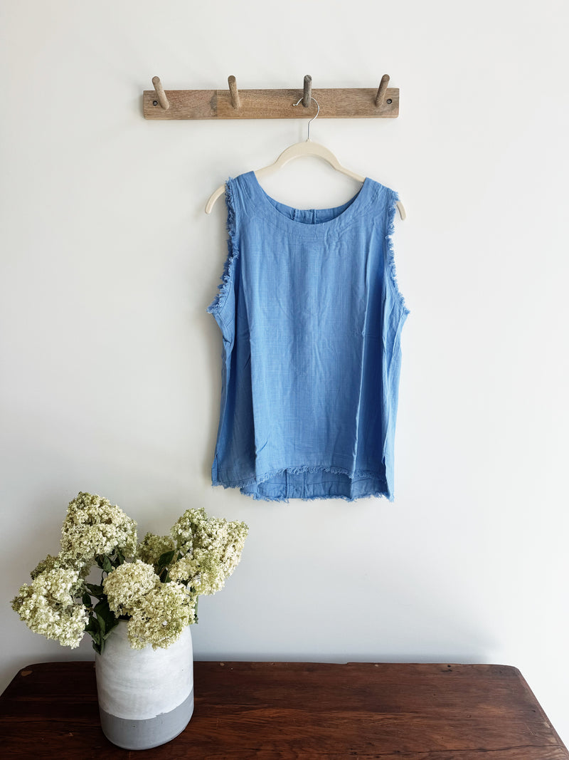 Frayed Hem Tank Top
