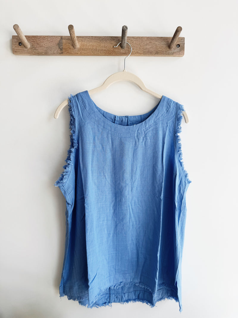 Frayed Hem Tank Top