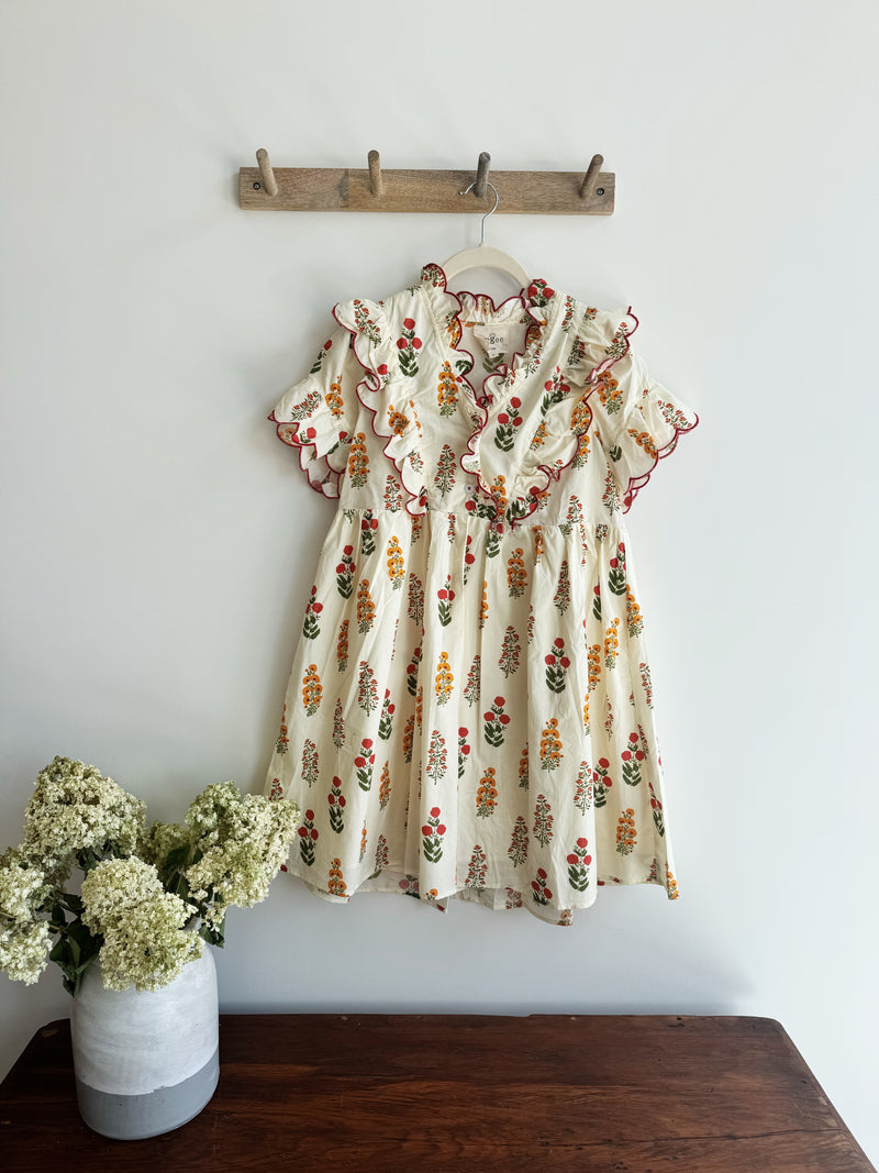 Ruffle Floral Dress
