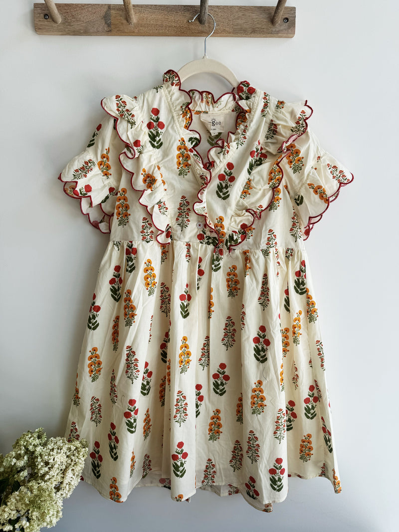 Ruffle Floral Dress