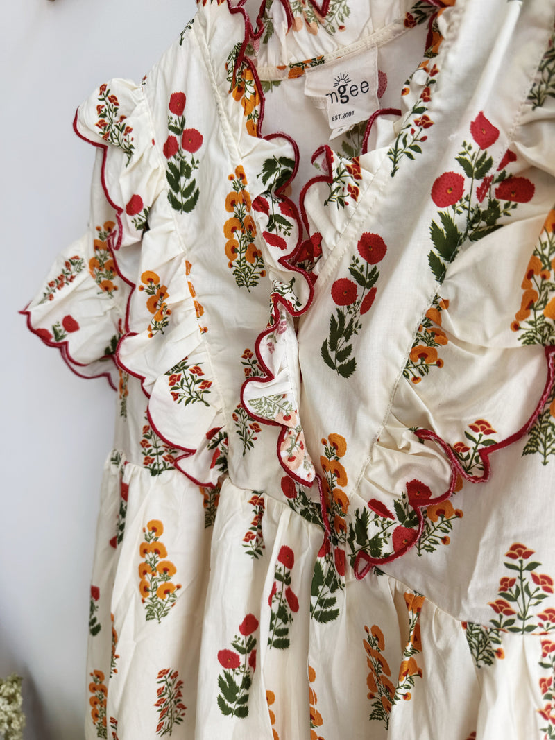 Ruffle Floral Dress