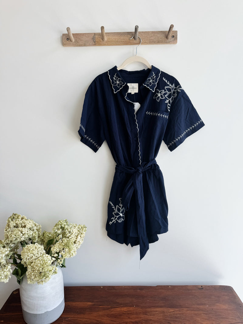Embroidered Romper