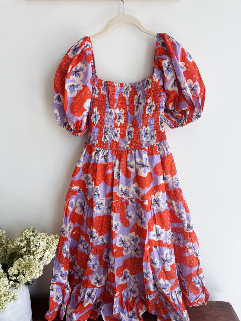 Floral Print Midi Dress