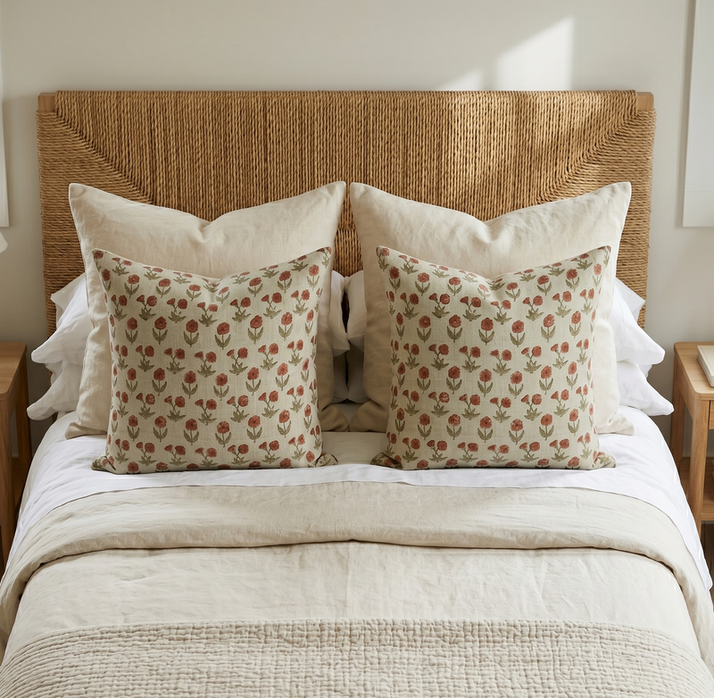 Lilly Floral Pillow (with insert)